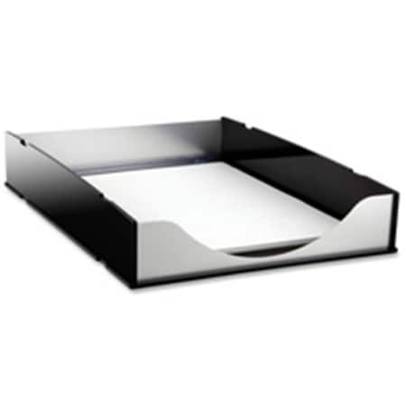 Letter Tray- Aluminum- Black-Acrylic